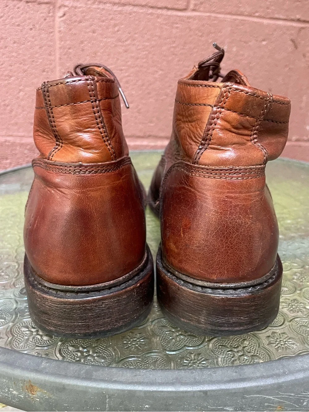 Frye Brown Leather Vintage Chukka Ankle Boots Size 9.5 D